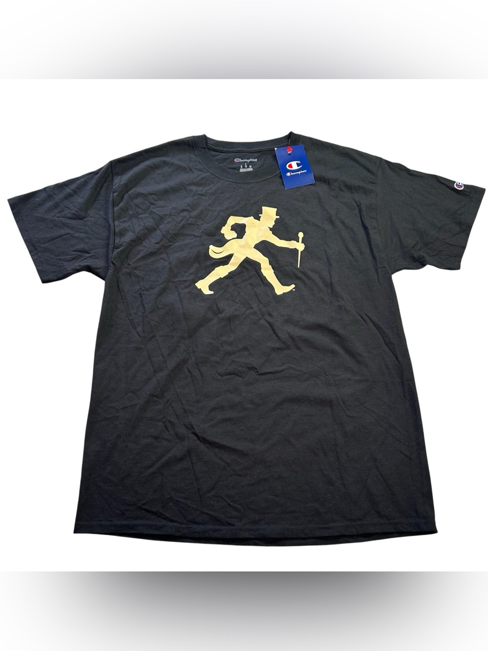 NWT Champion Wake Forest Walking Deacon Men’s Hello Friday T-Shirt Black size L